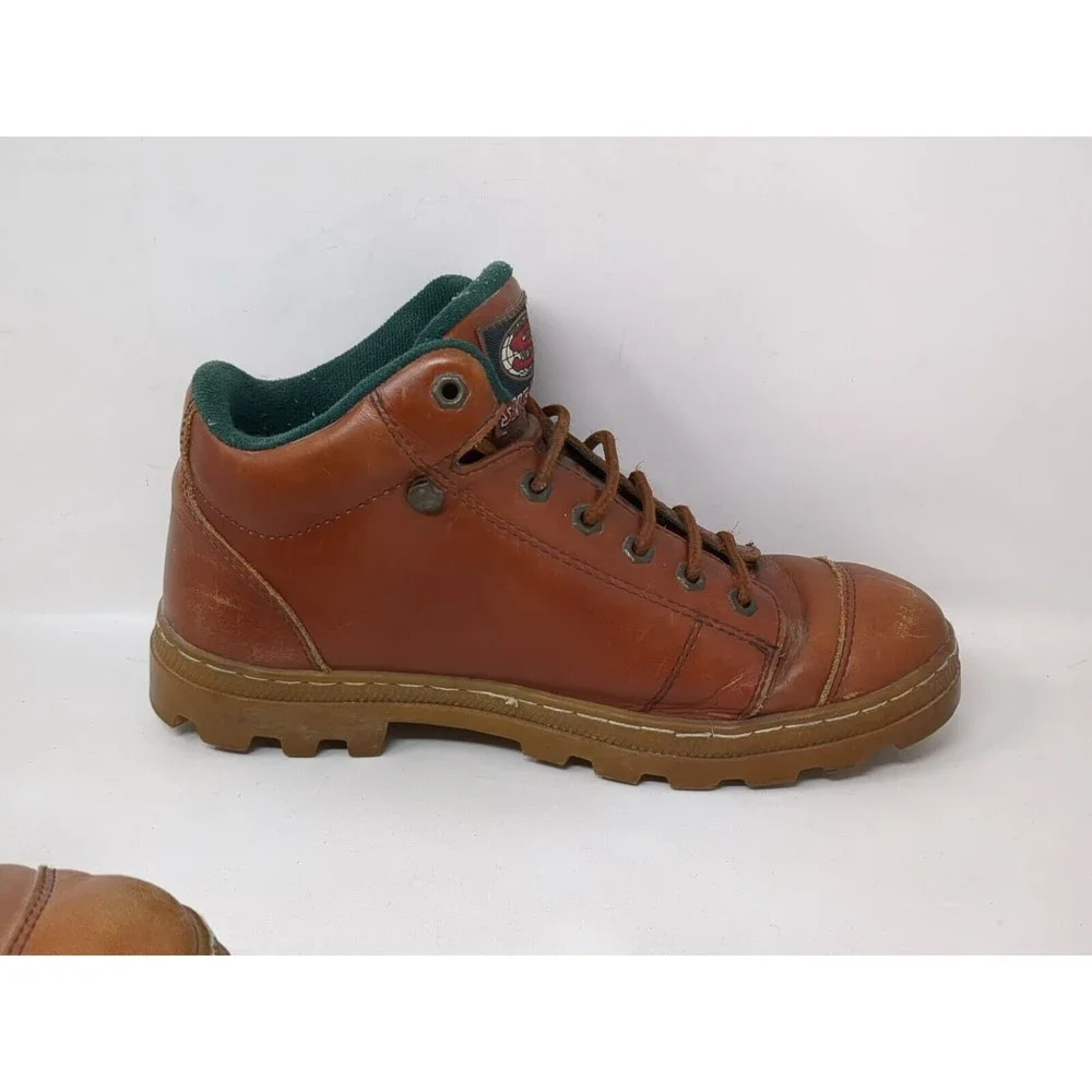 Vintage Y2K Skechers Chunky Ankle‎ Boots Leather Lace Up Brown Shoes Mens Size 9